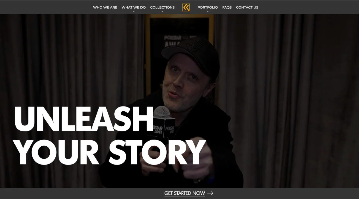 Website design for video production company
