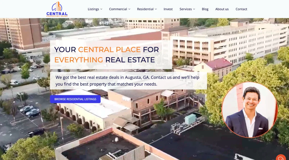 Website design for real state in Augusta
